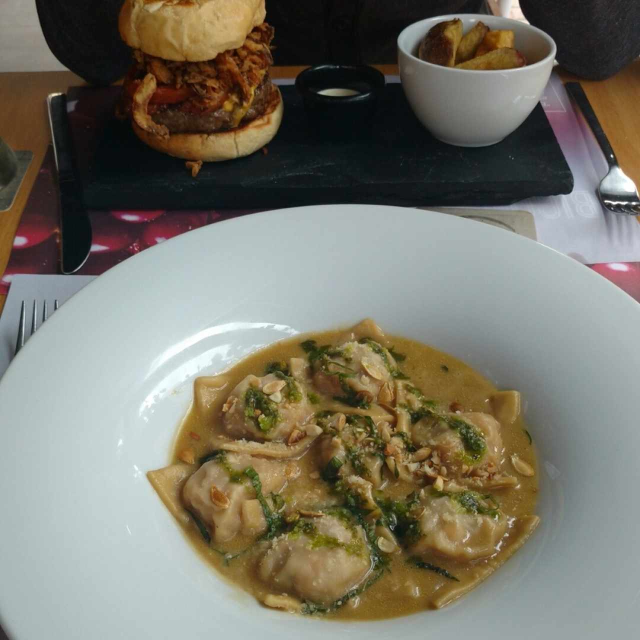Raviolis de auyama