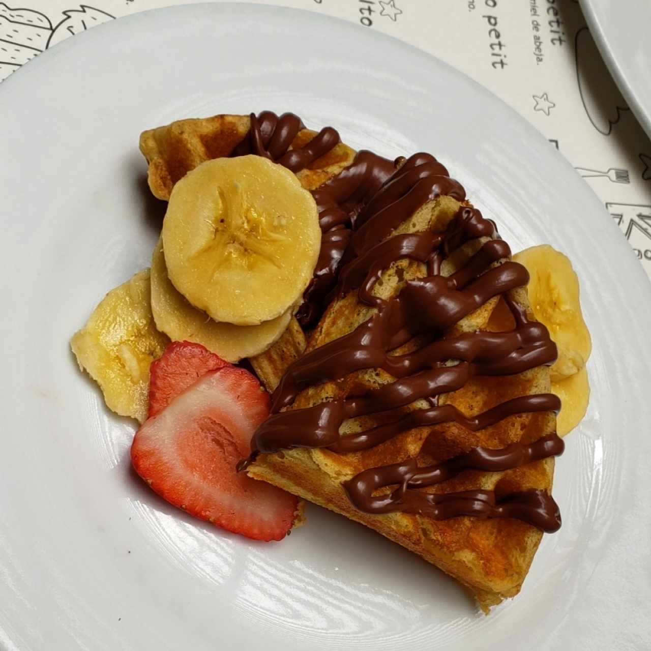 Waffle chocobanano