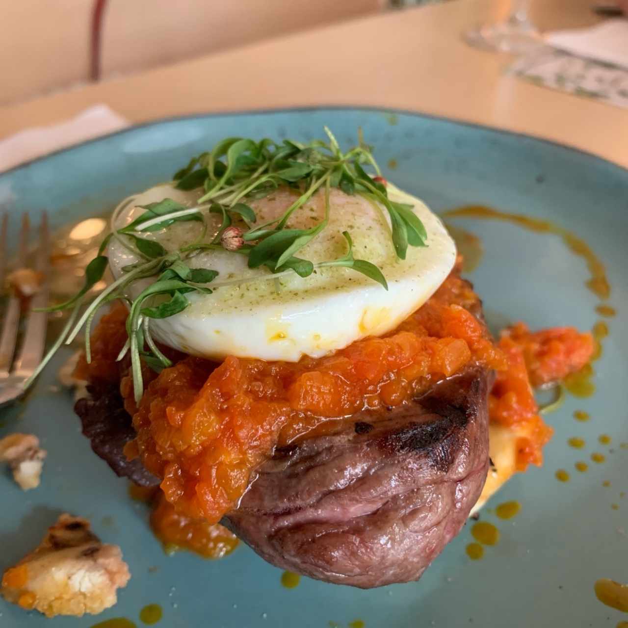 Bistec a caballo