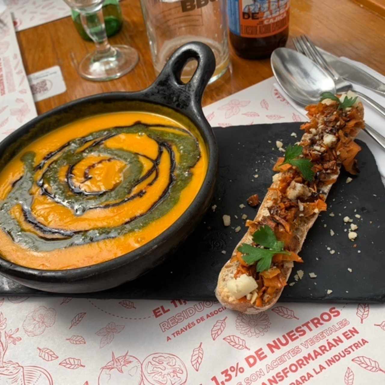 Crema de Zanahoria y Chontaduro