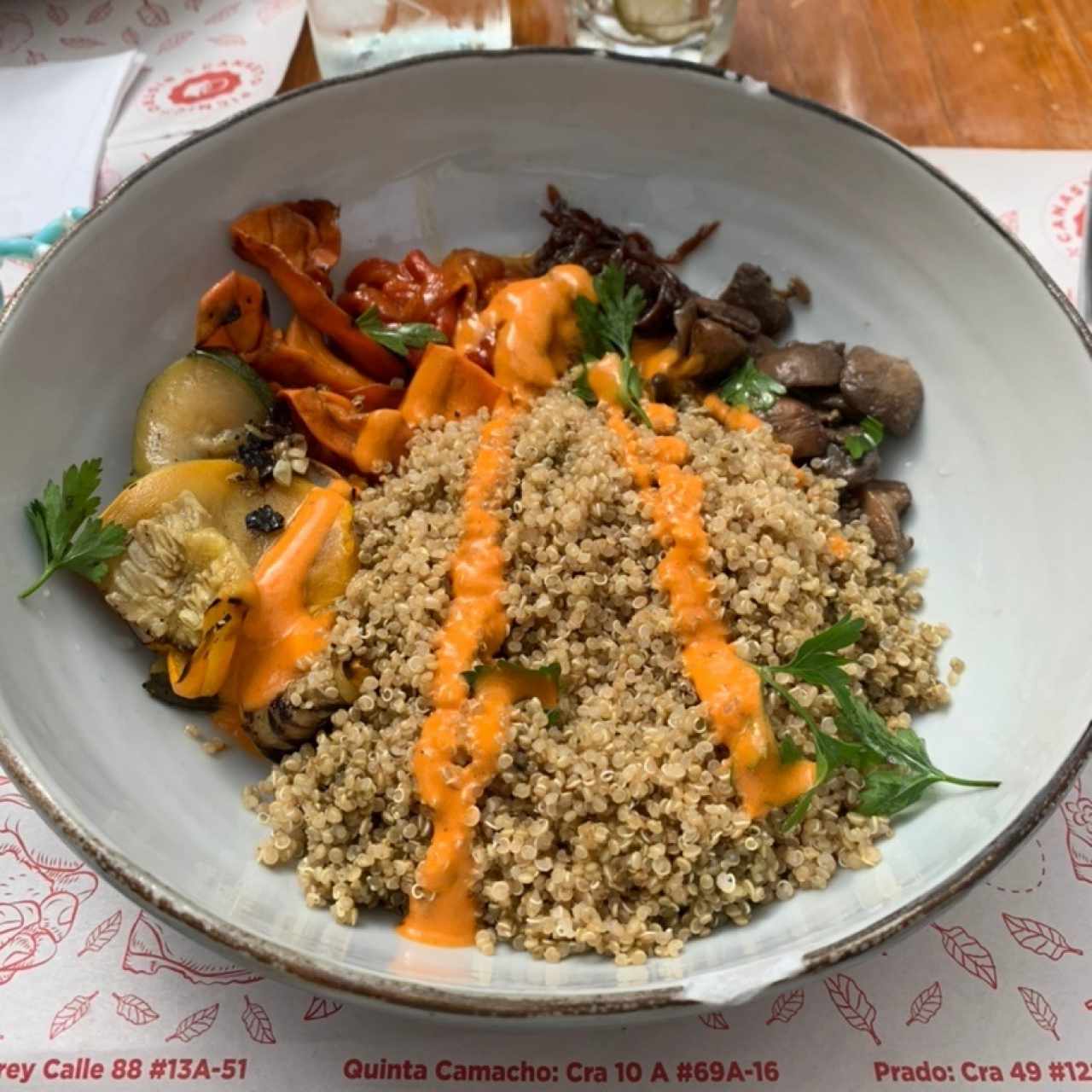 Ensalada de Quinoa y vegetales 