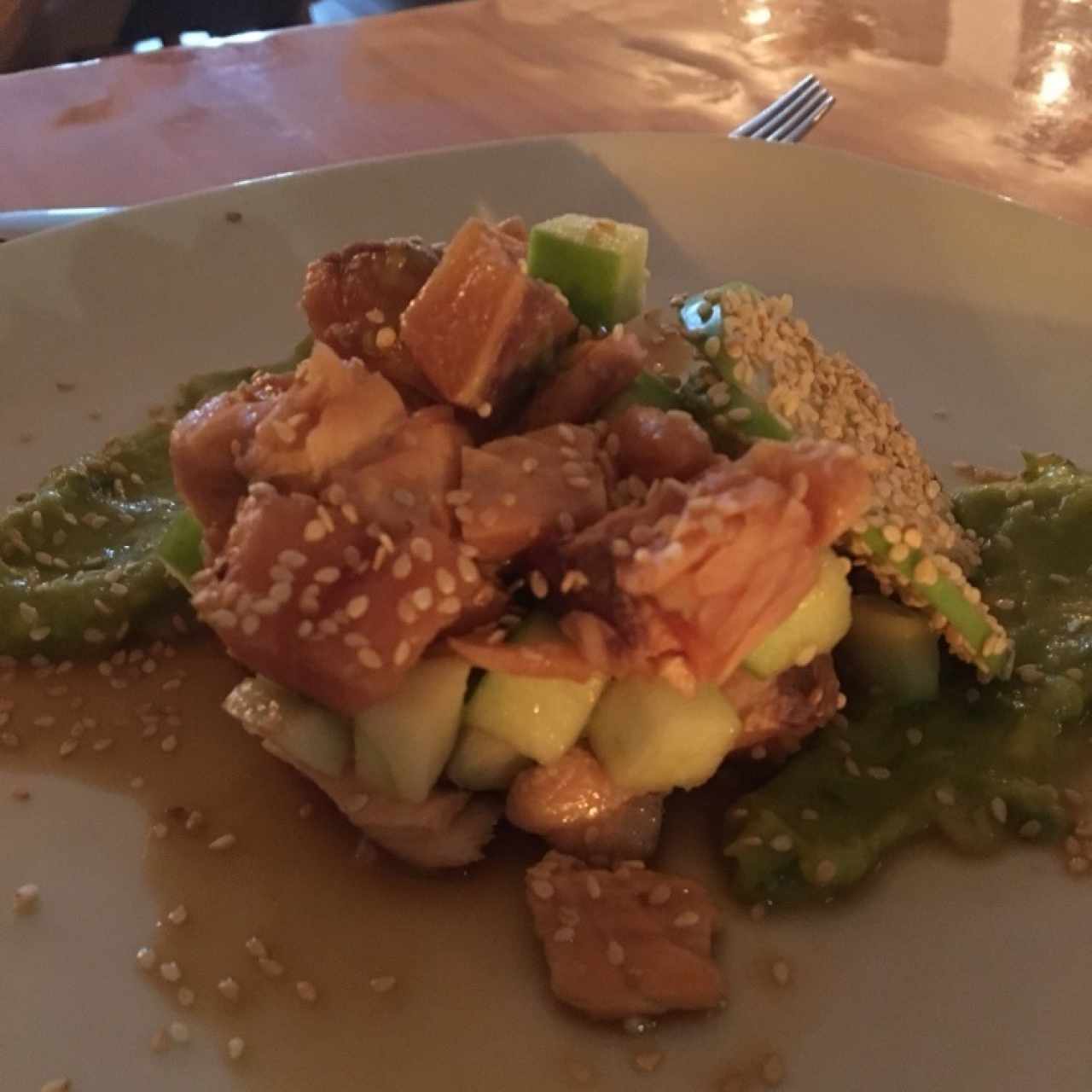 Tartar de salmon 