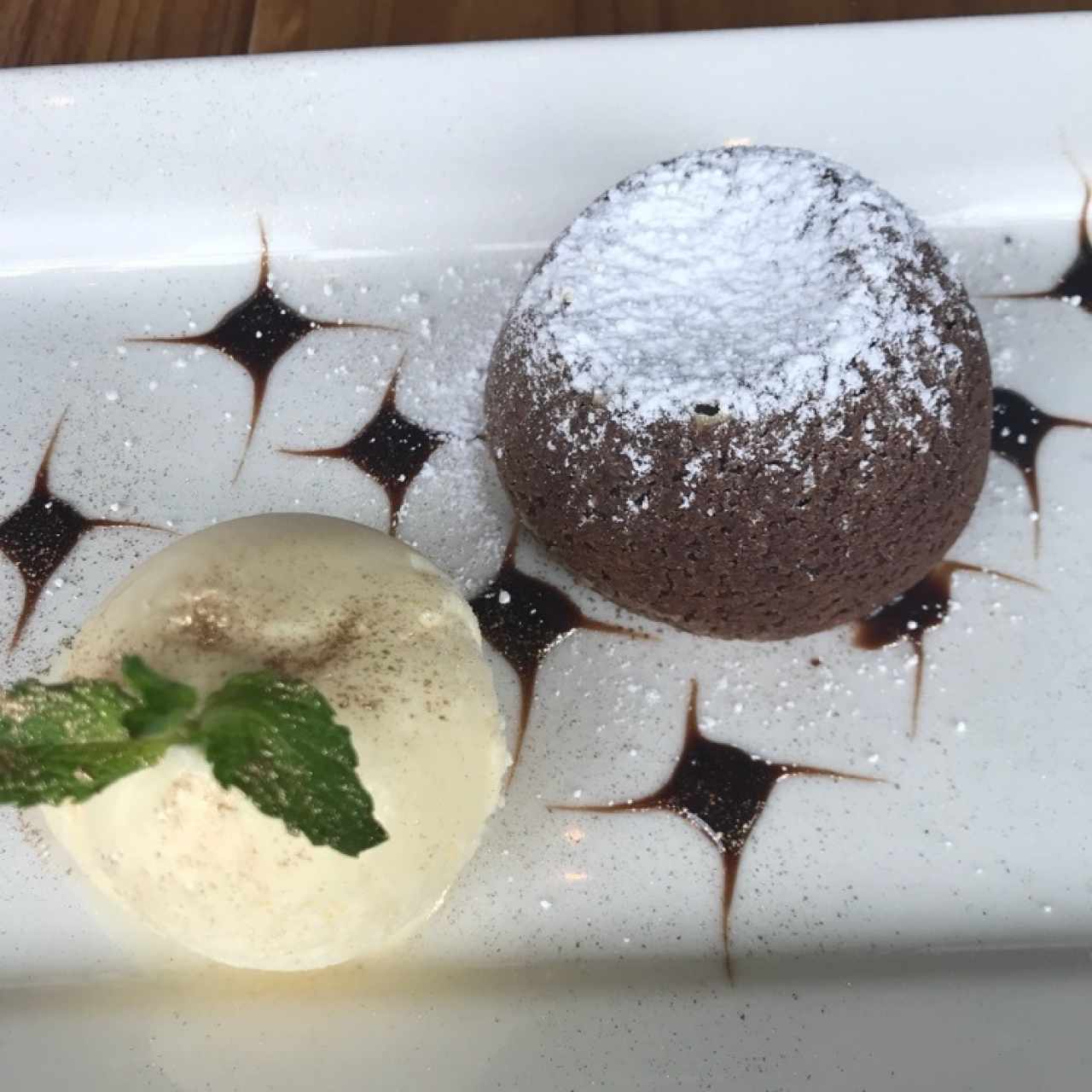 Volcán de chocolate