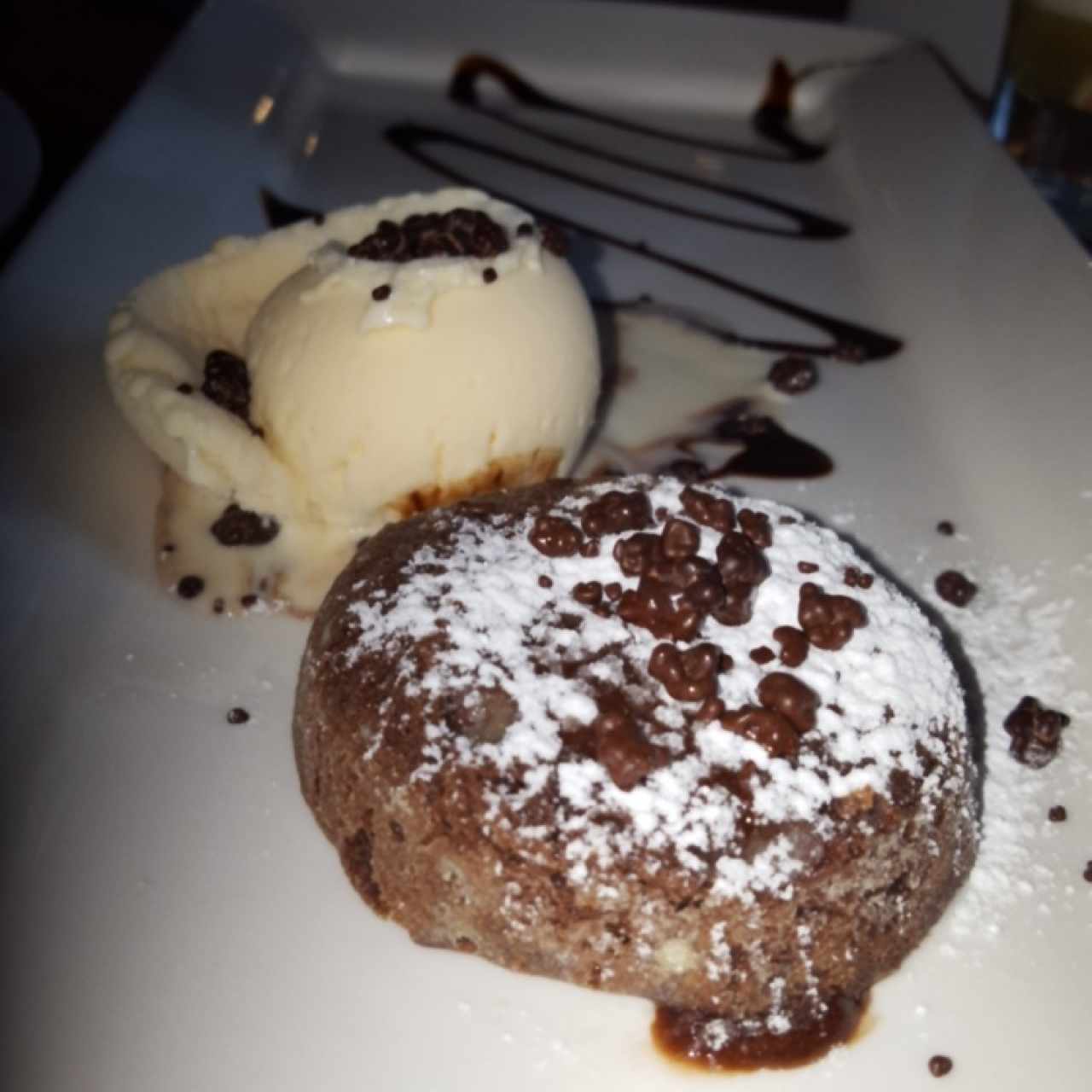 Volcán de chocolate