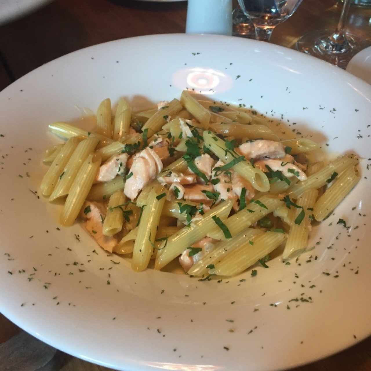 Penne con Salmon