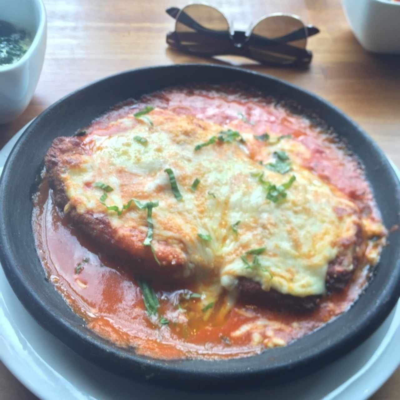 milanesa de pollo a la parmesana 