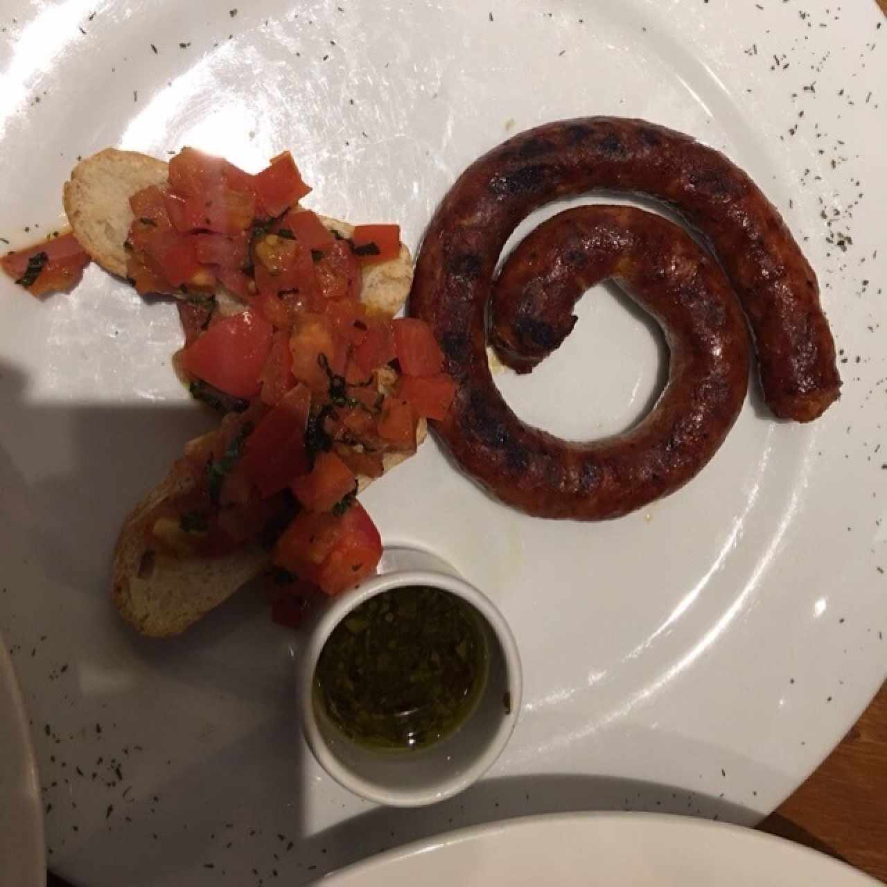 Chistorra con Chimichurri