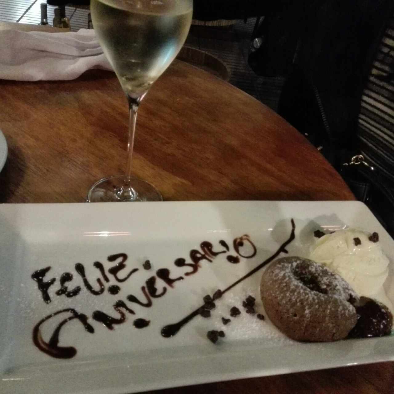 Volcán de chocolate