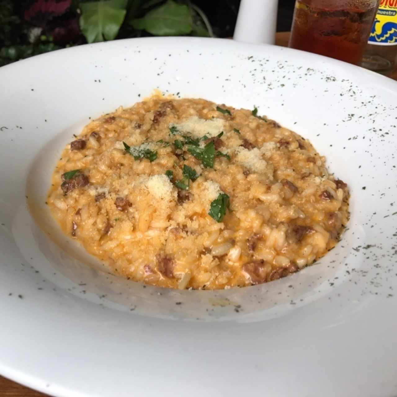 risotto de chorizo español