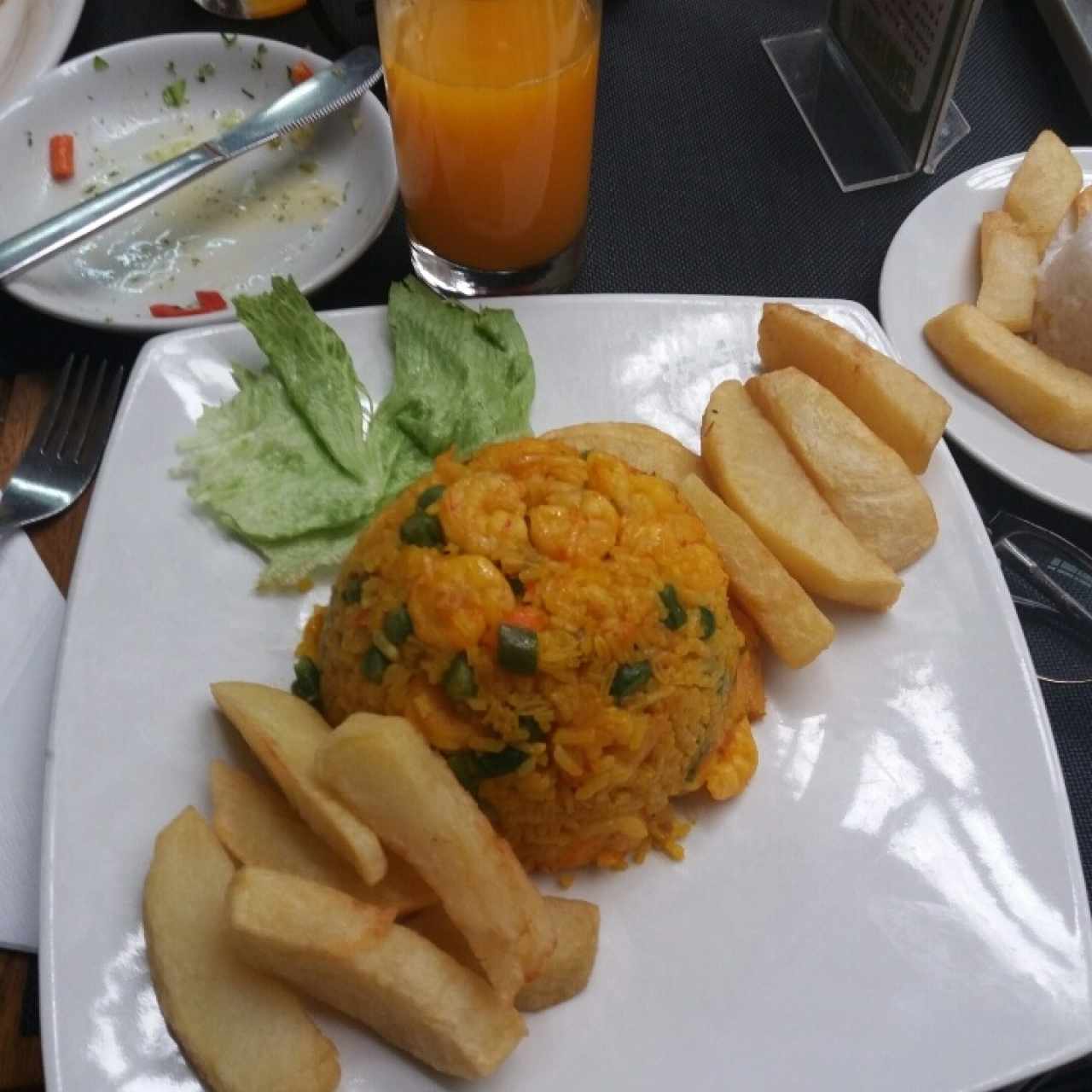 Arroz con camarones