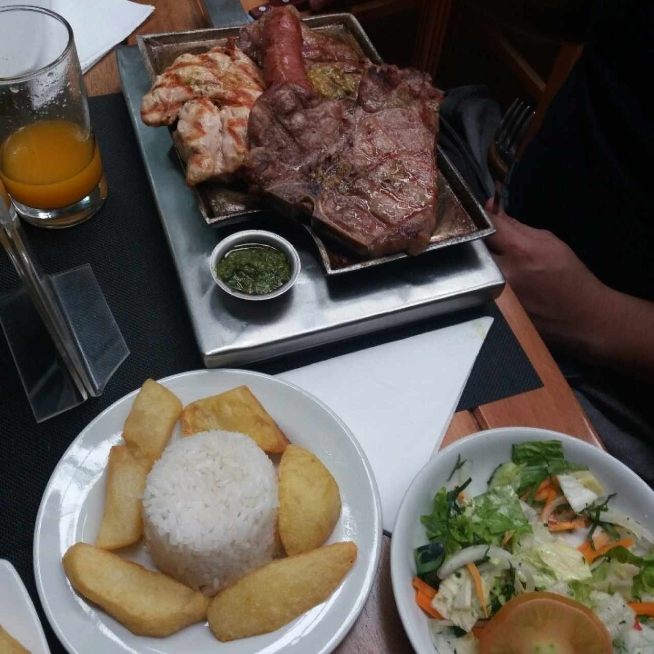 Parrilla tres carnes 
