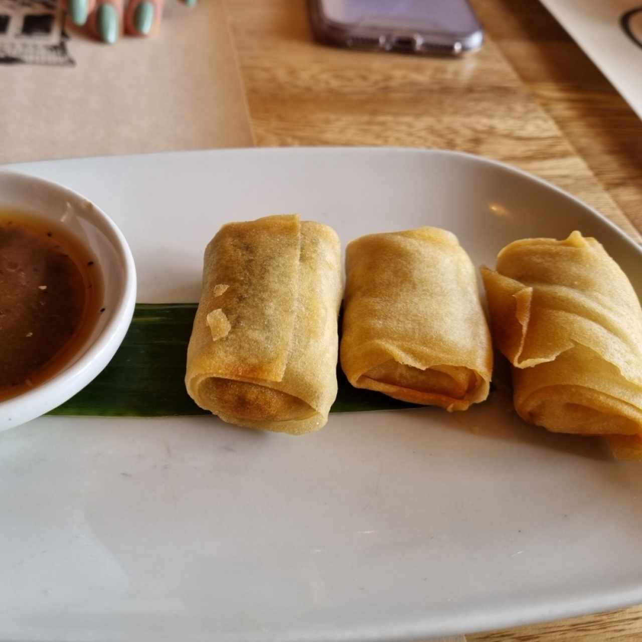 Egg rolls de camarón 