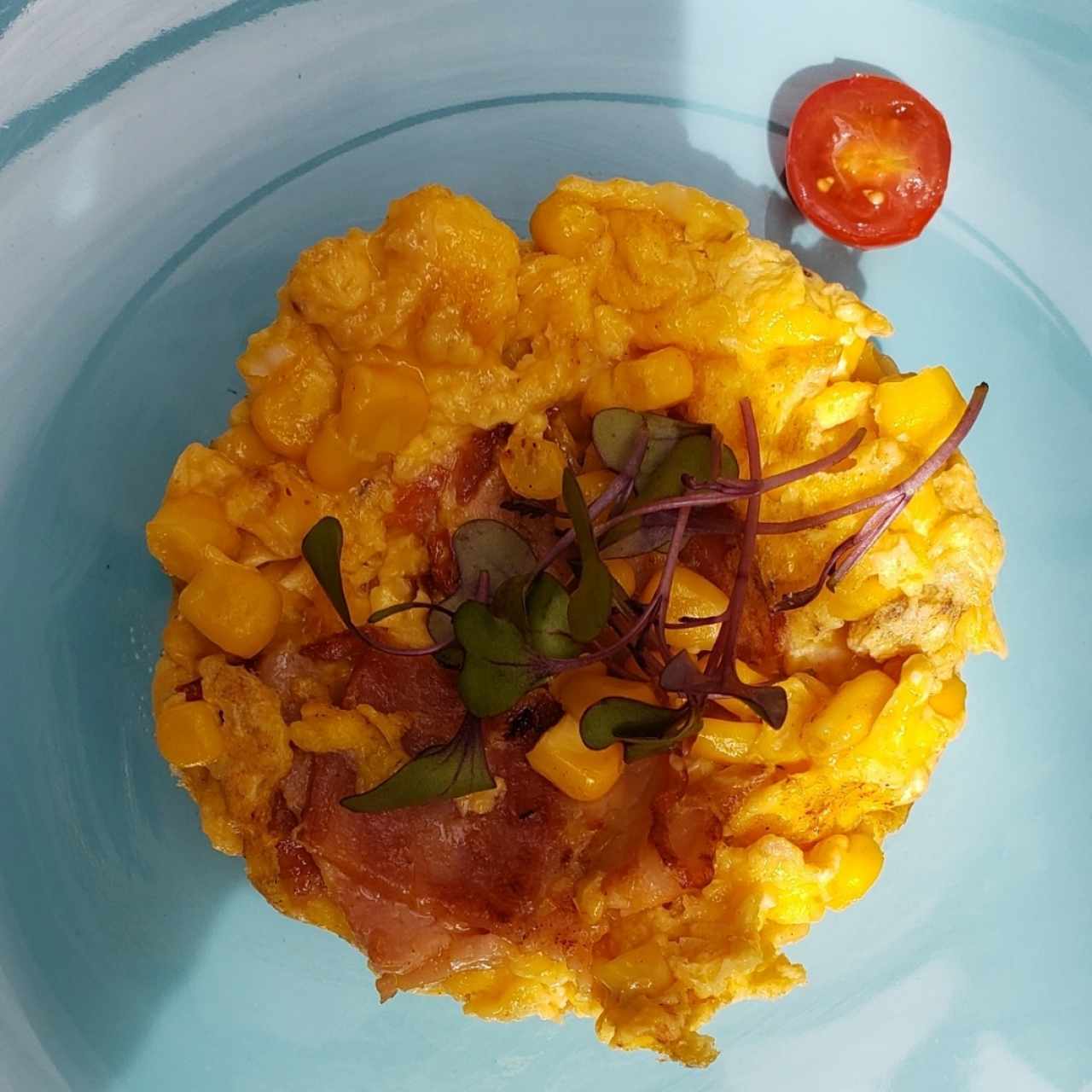 huevos con maiz