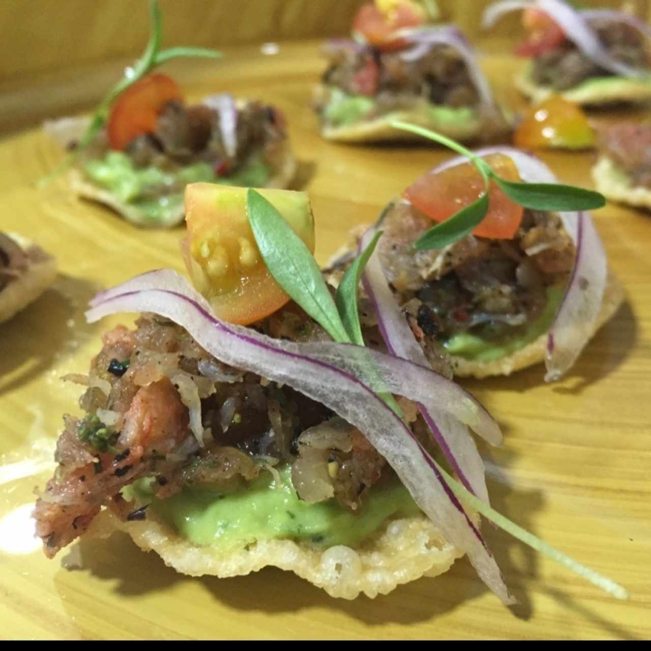 Tostadas de cangrejo