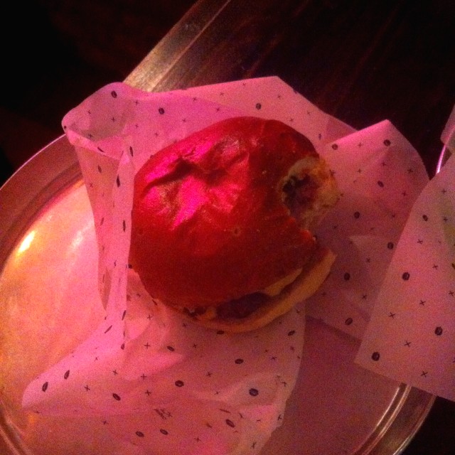 Cheese & bacon hamburger 