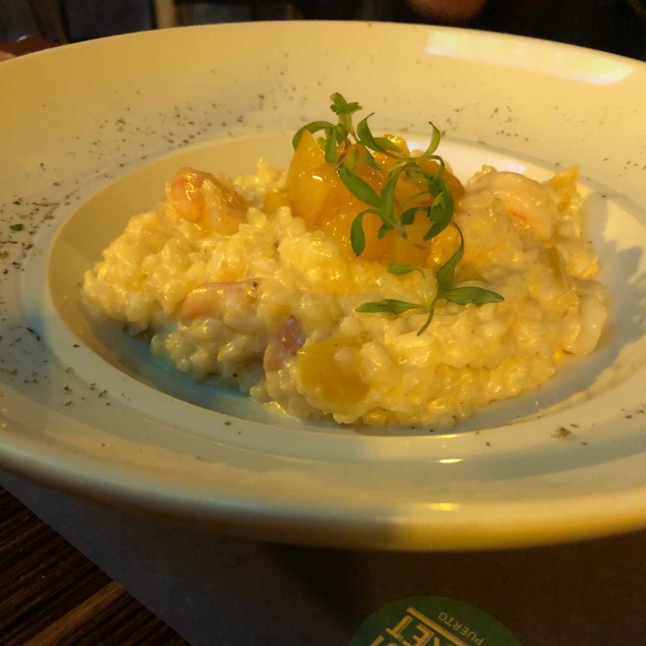 risotto de camarones 