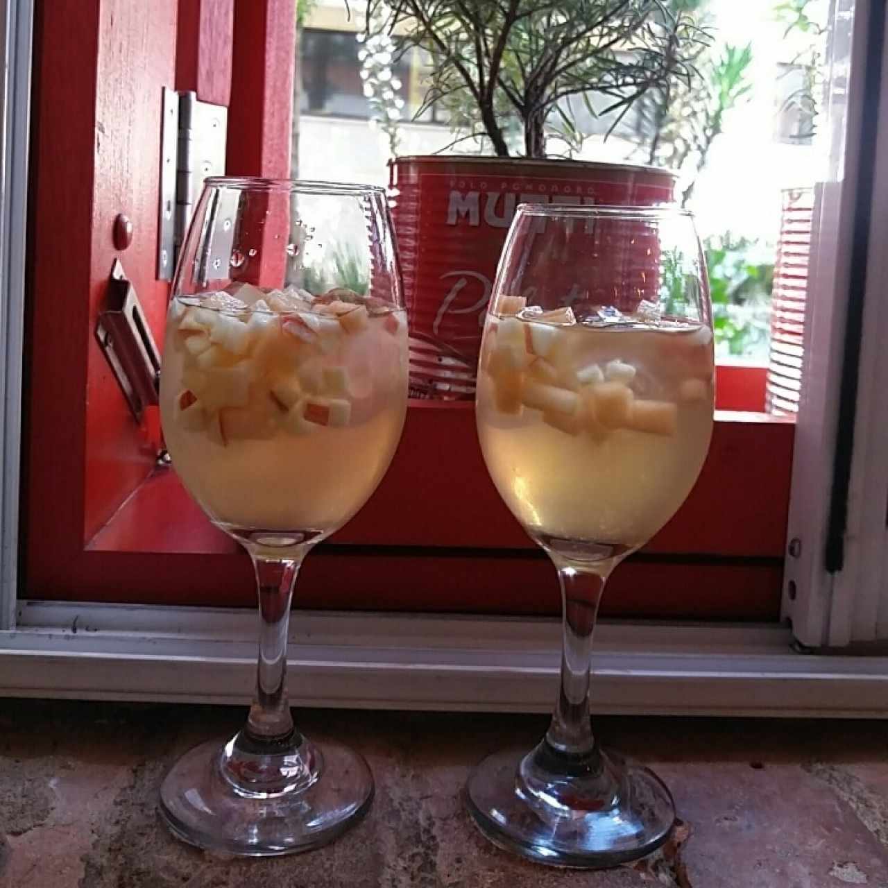 sangria en vino blanco