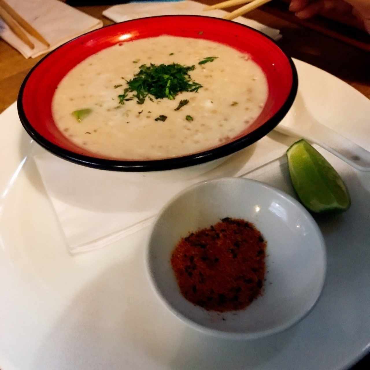 sopa de Cangrejo y esparragos 