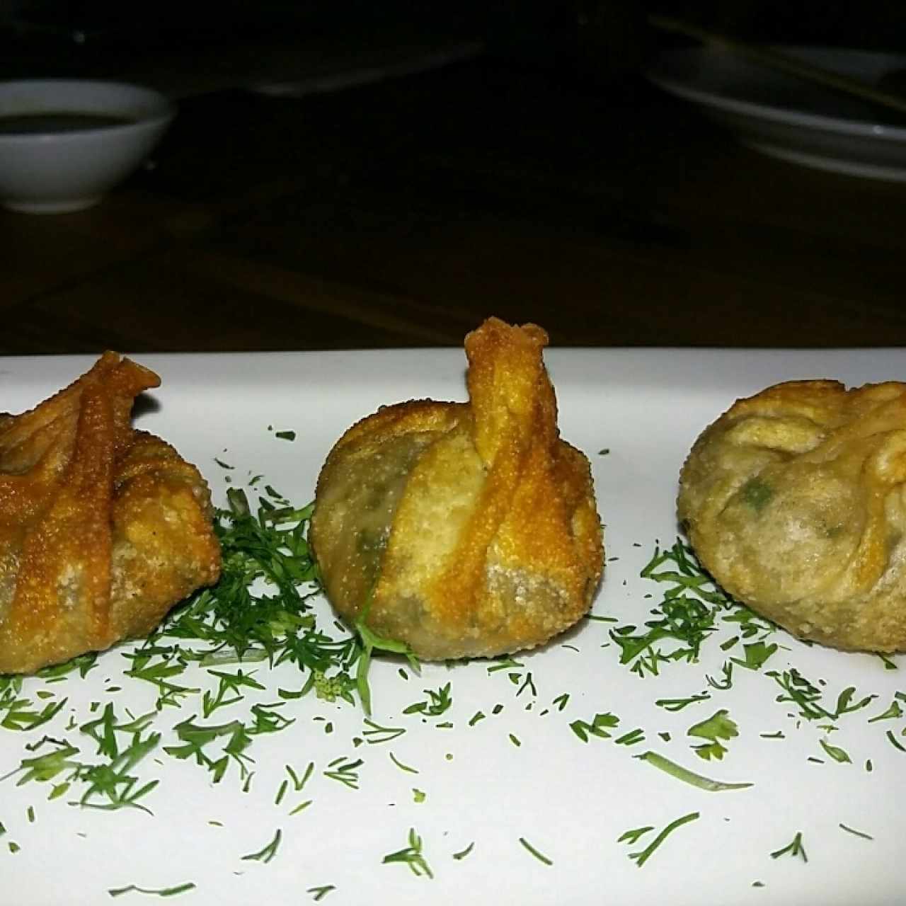 wontons de camaron