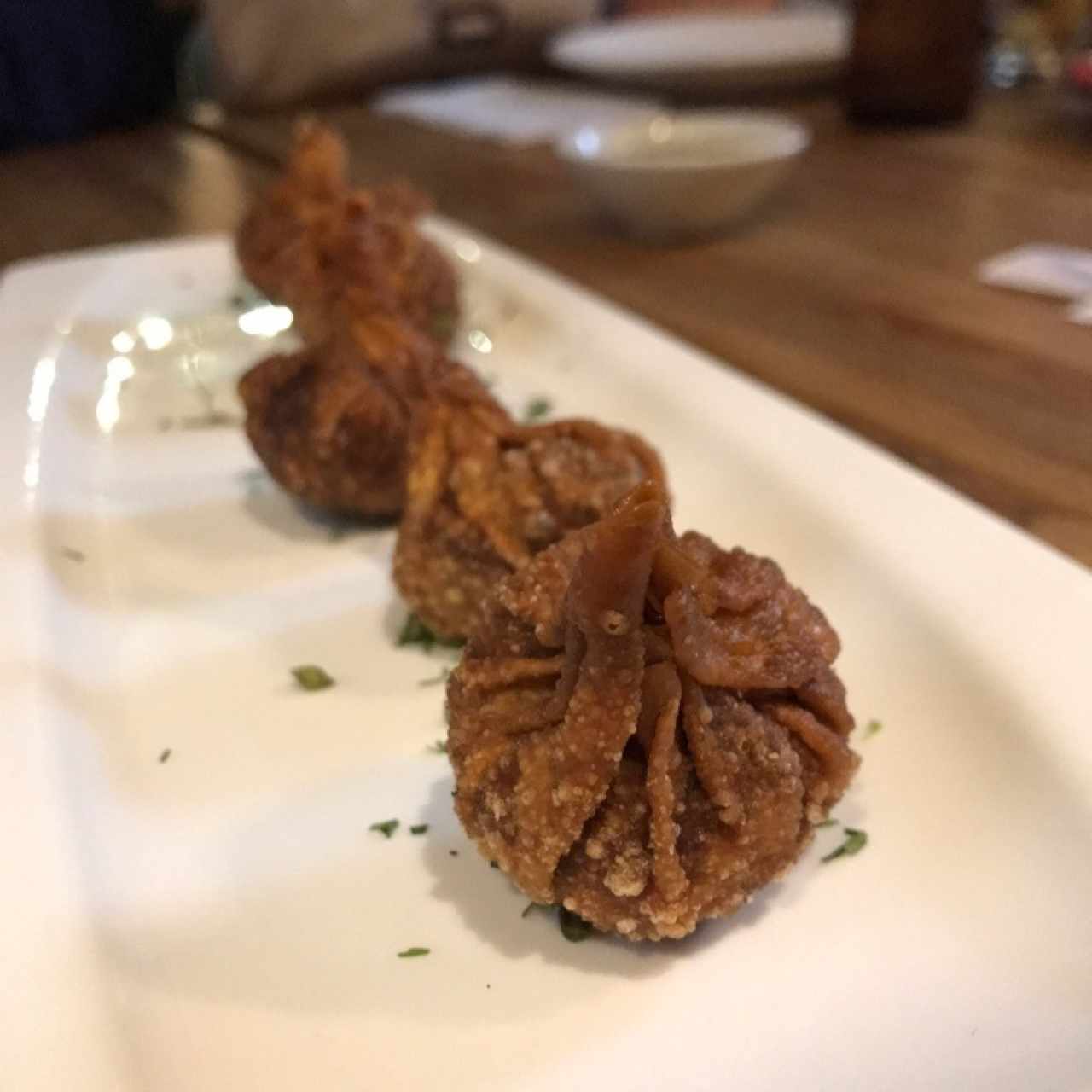 wontons de vegetales