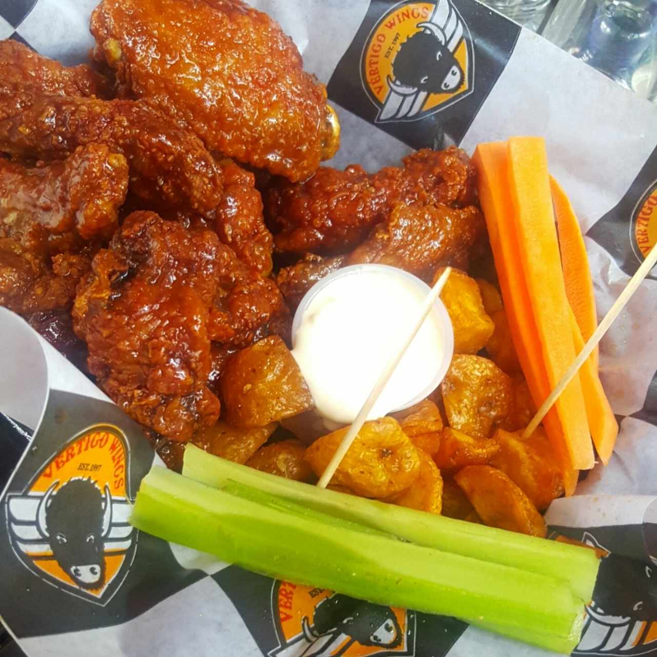 Alitas honey garlic