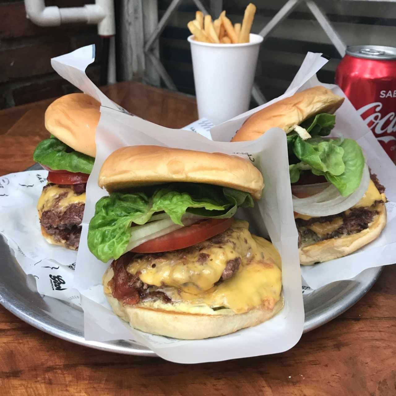 Hamburguesa y papas