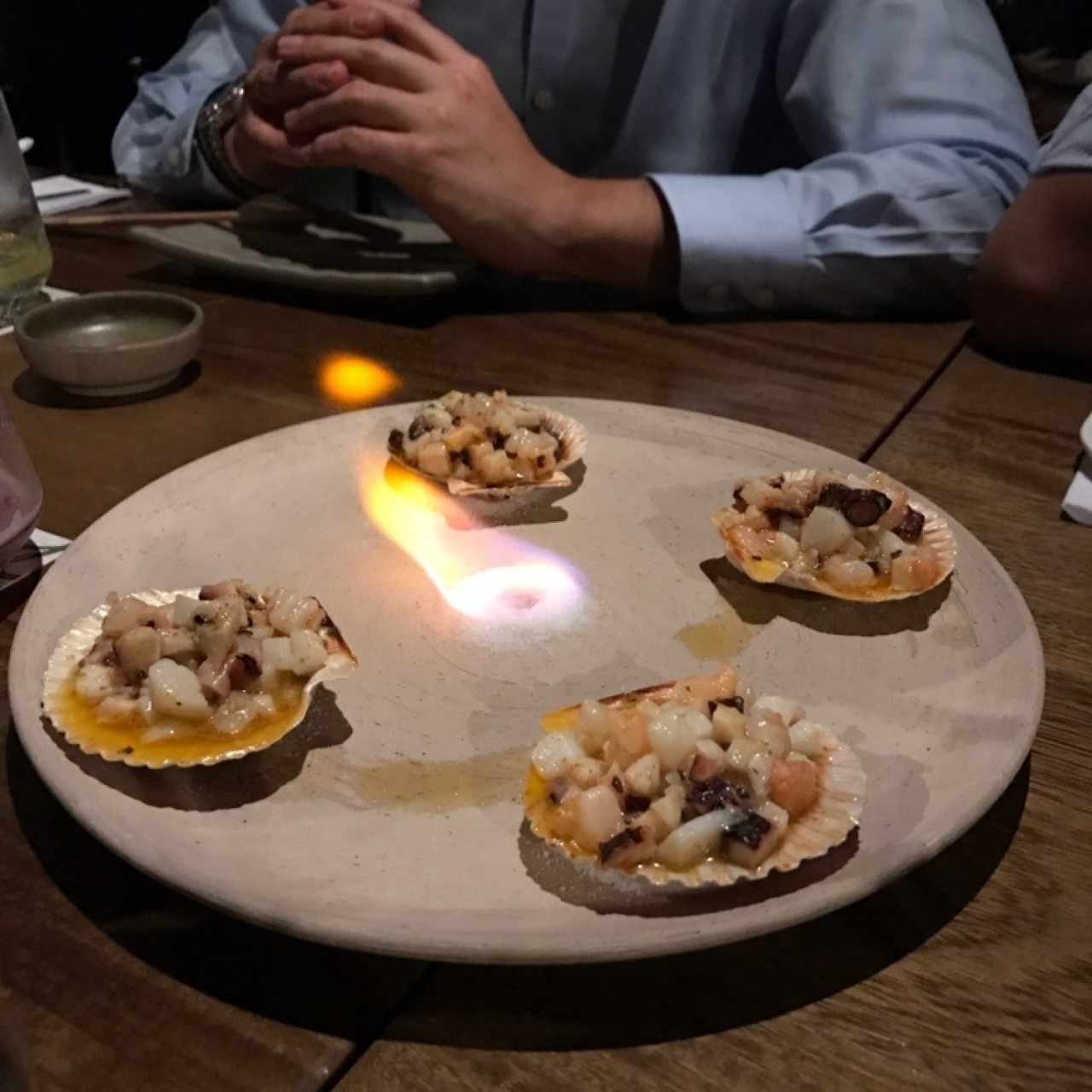 mariscos a la piedra