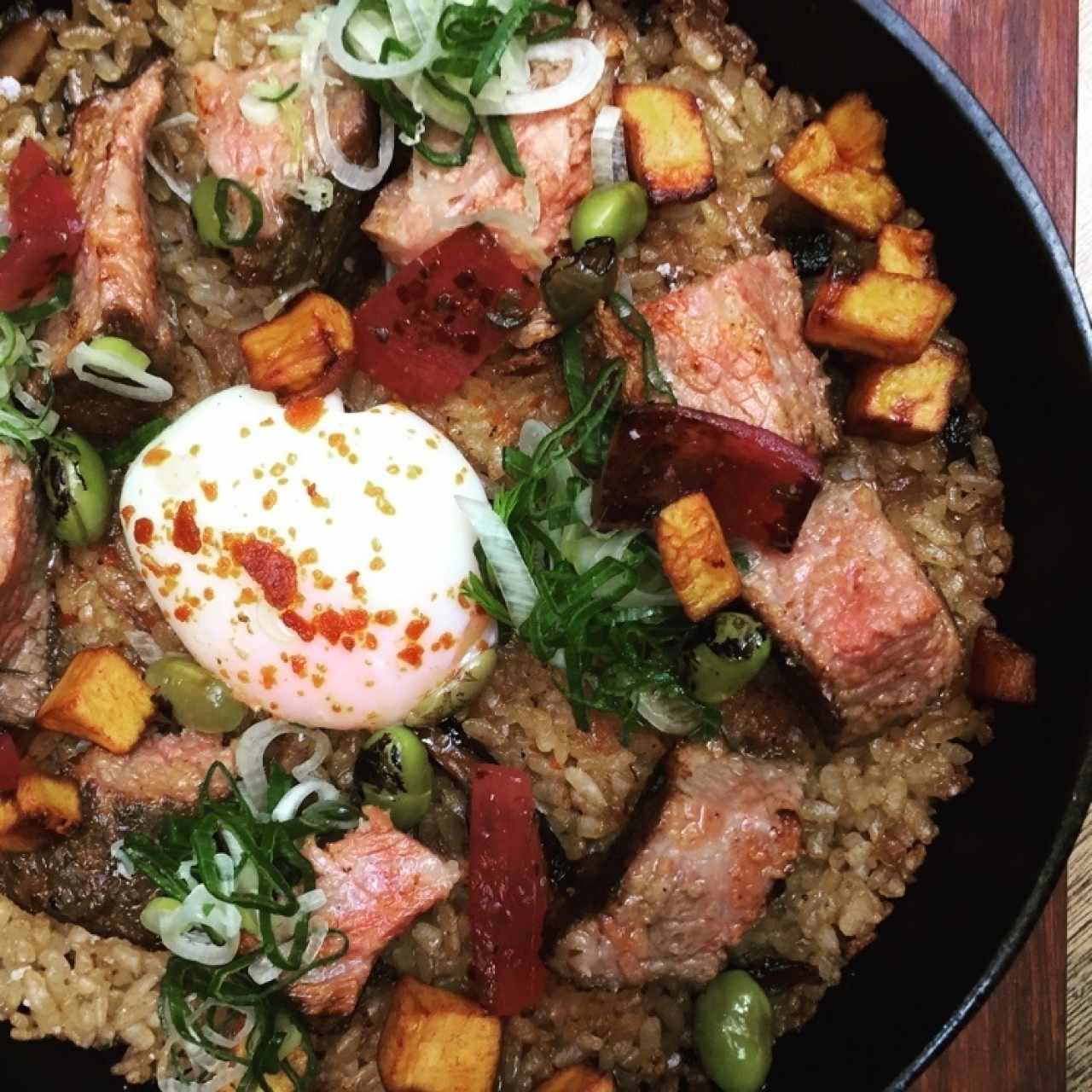Arroz con carne