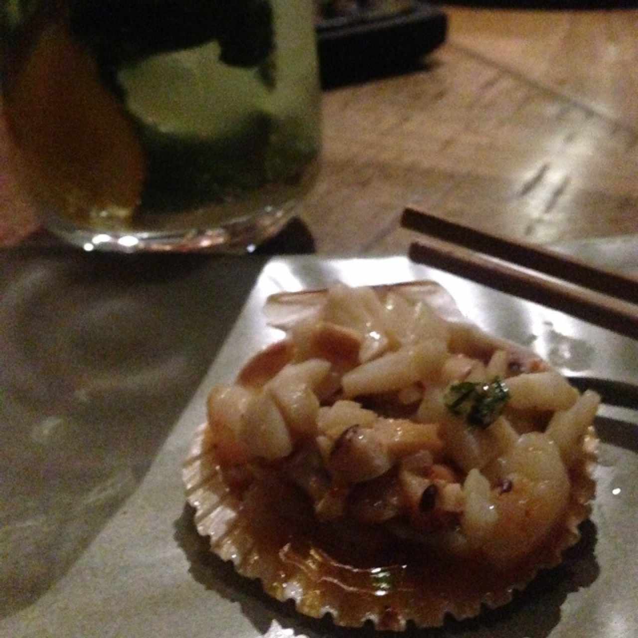 mariscos al fuego