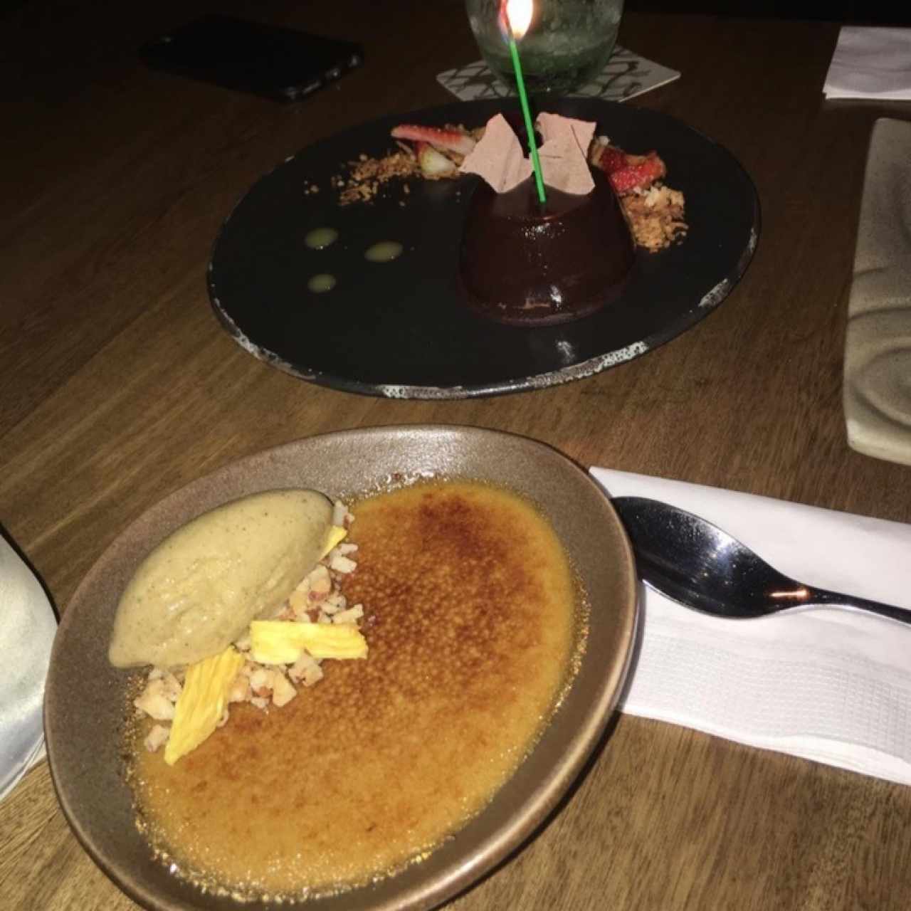Postre, especie de creme brulé