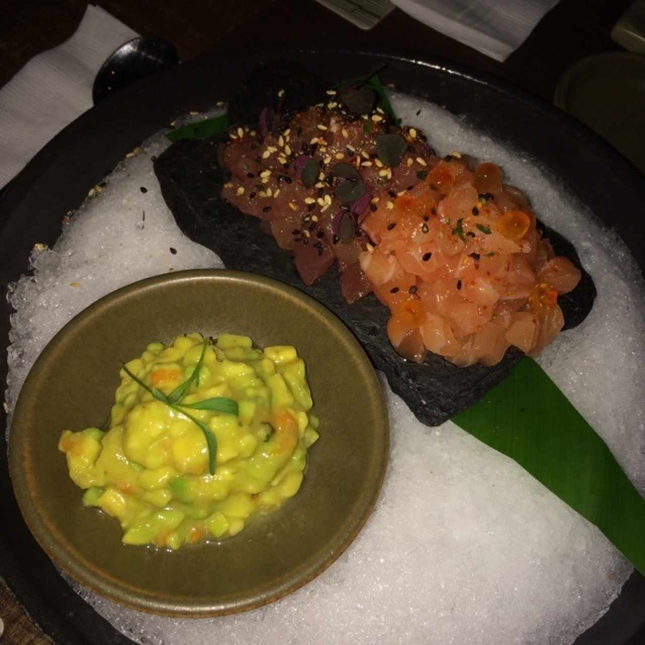 tartar de Atun y salmon 