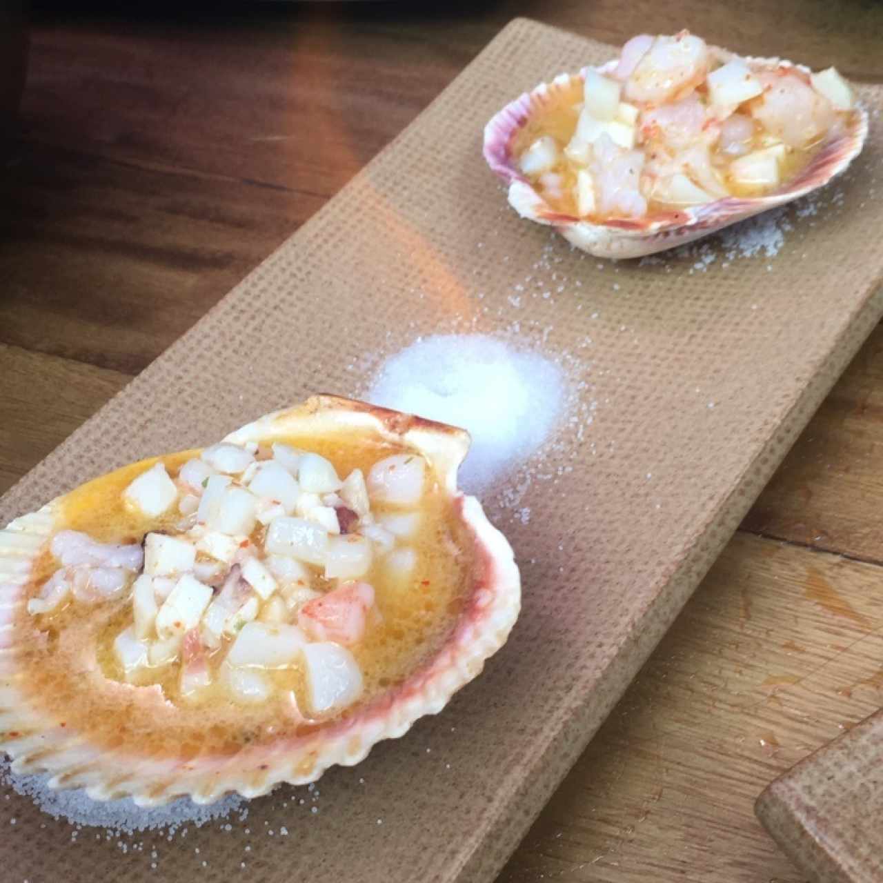 mariscos al fuego