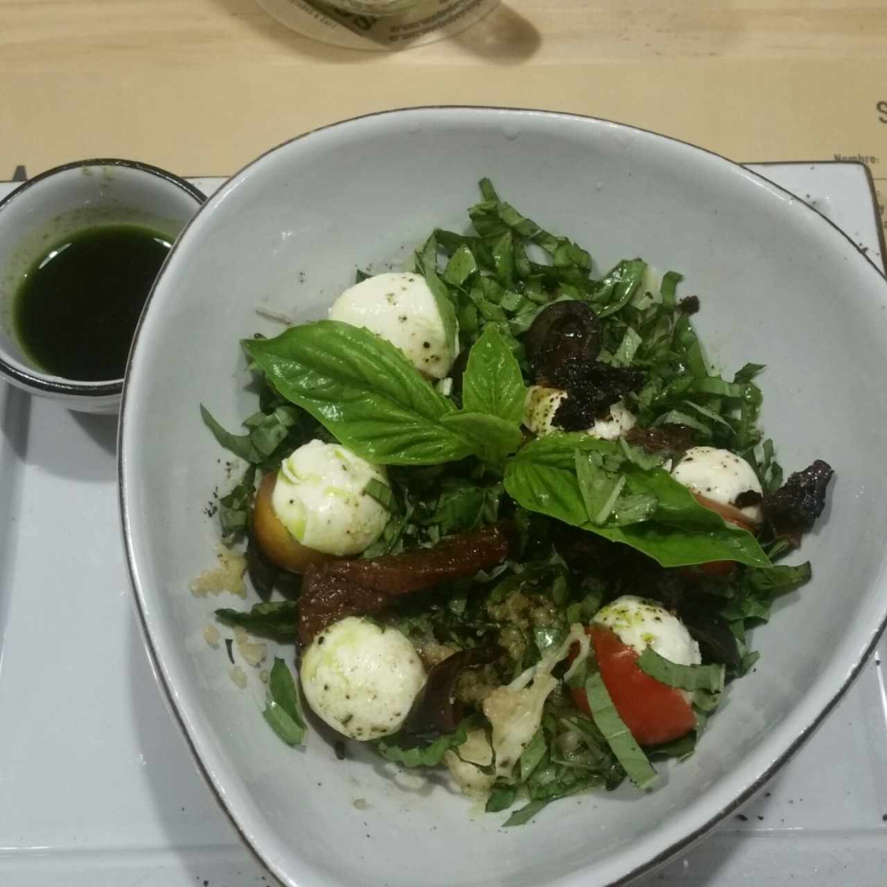 patito mediterráneo en quinoa