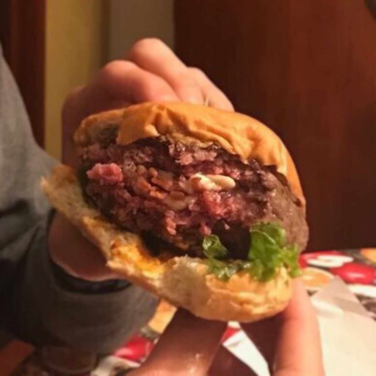 hamburguesa rellena 