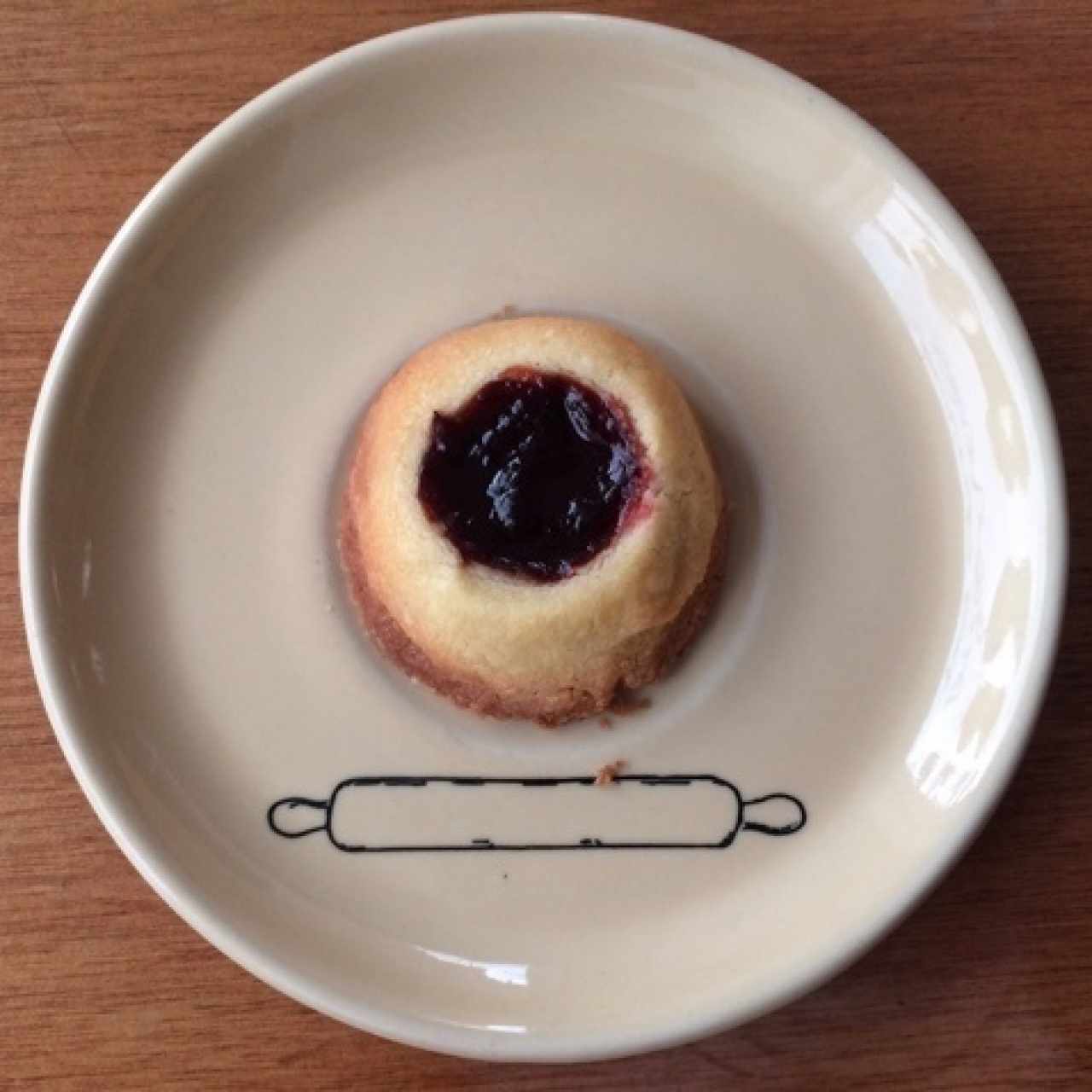 Galleta con mermelada