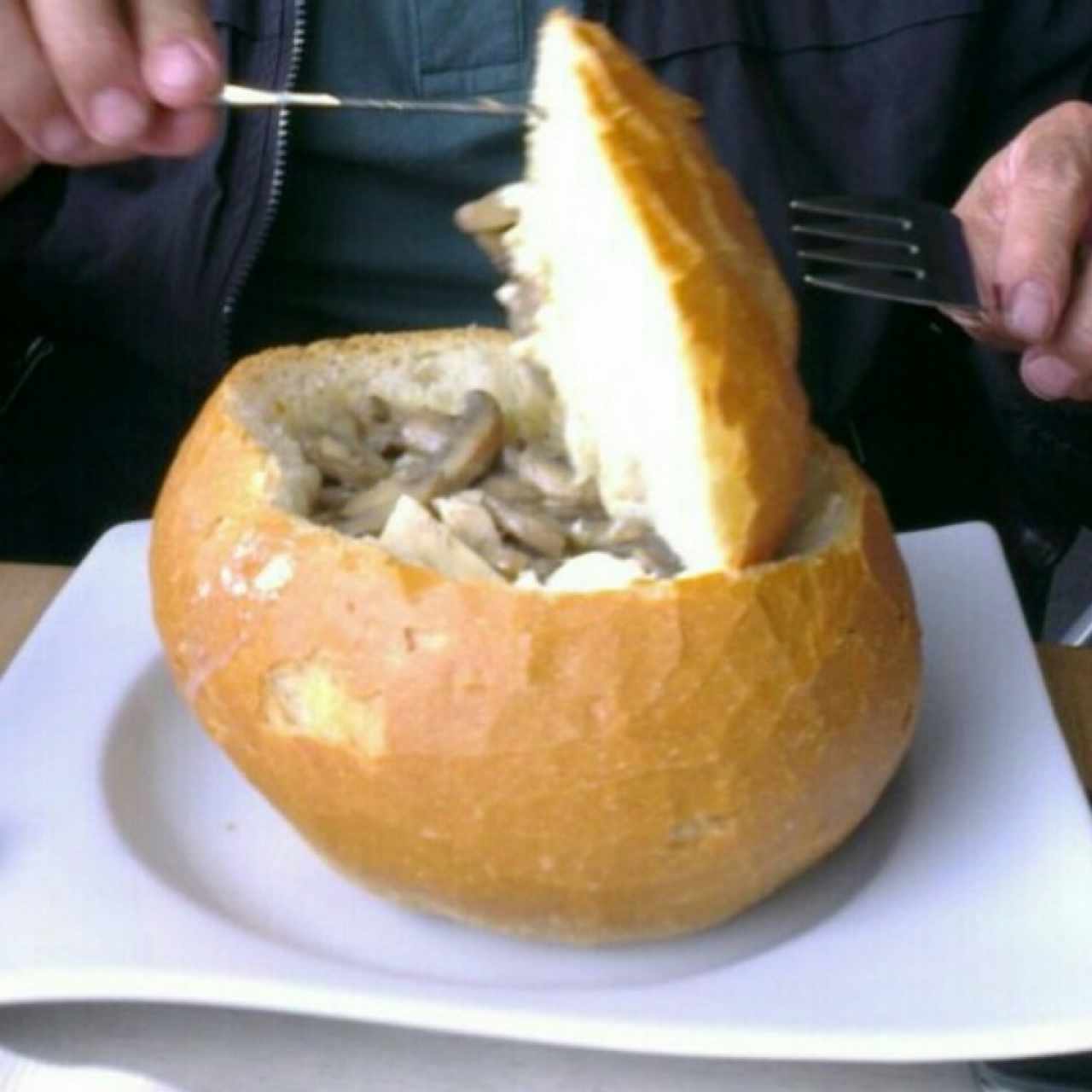 Panne Cook de Champiñones al ajillo 