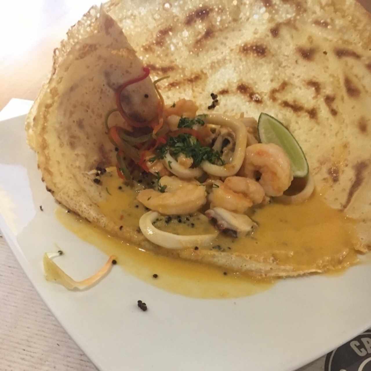 Encocado de mariscos