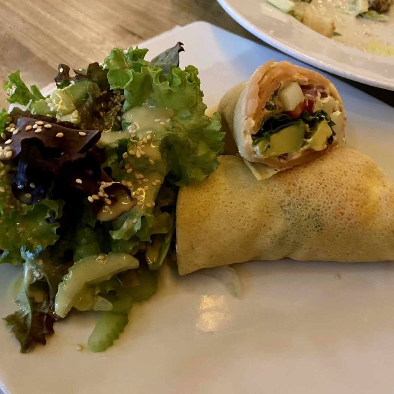 Crepe de salmon 