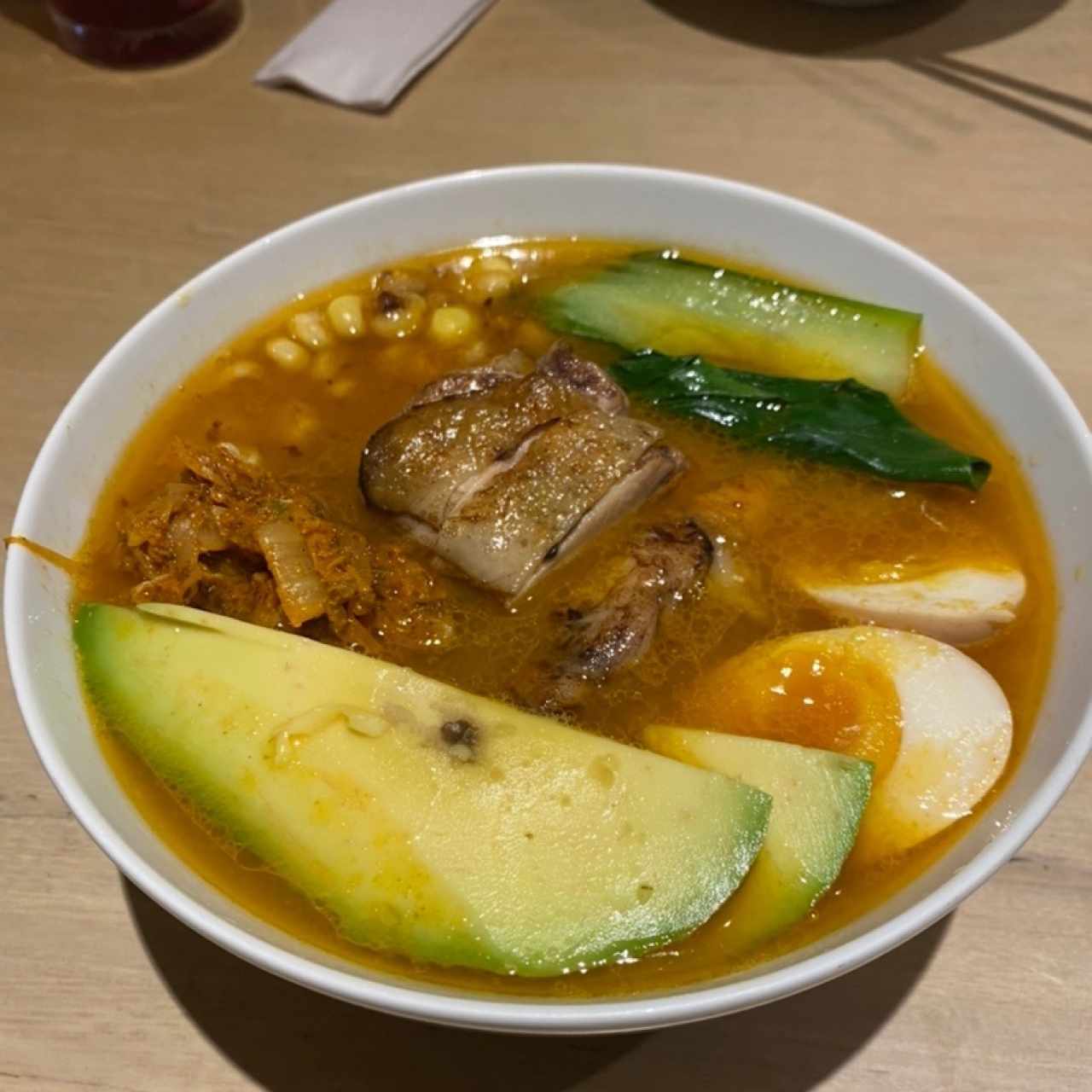 Ramen Kimchi con huevo