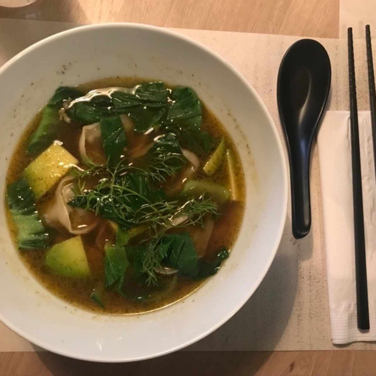 sopa de dumplings