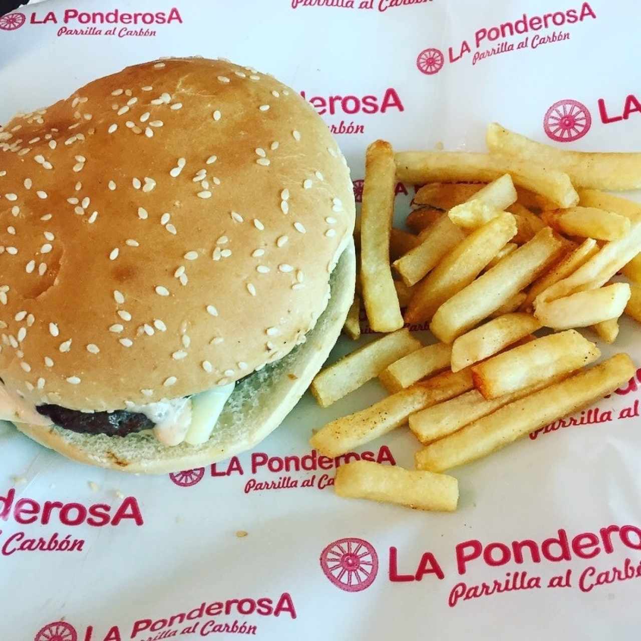 Hamburguesa sin vegetales 