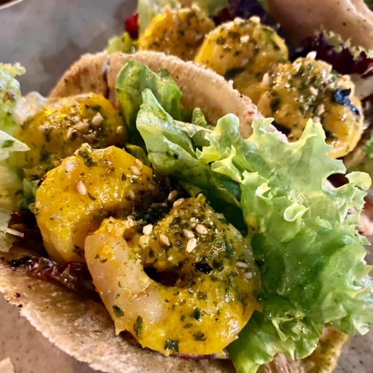 Tacos de Camarones x 3