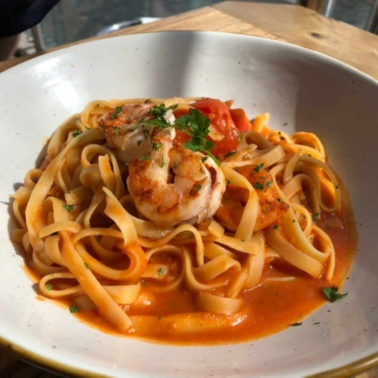 Fetuccini de Langostinos