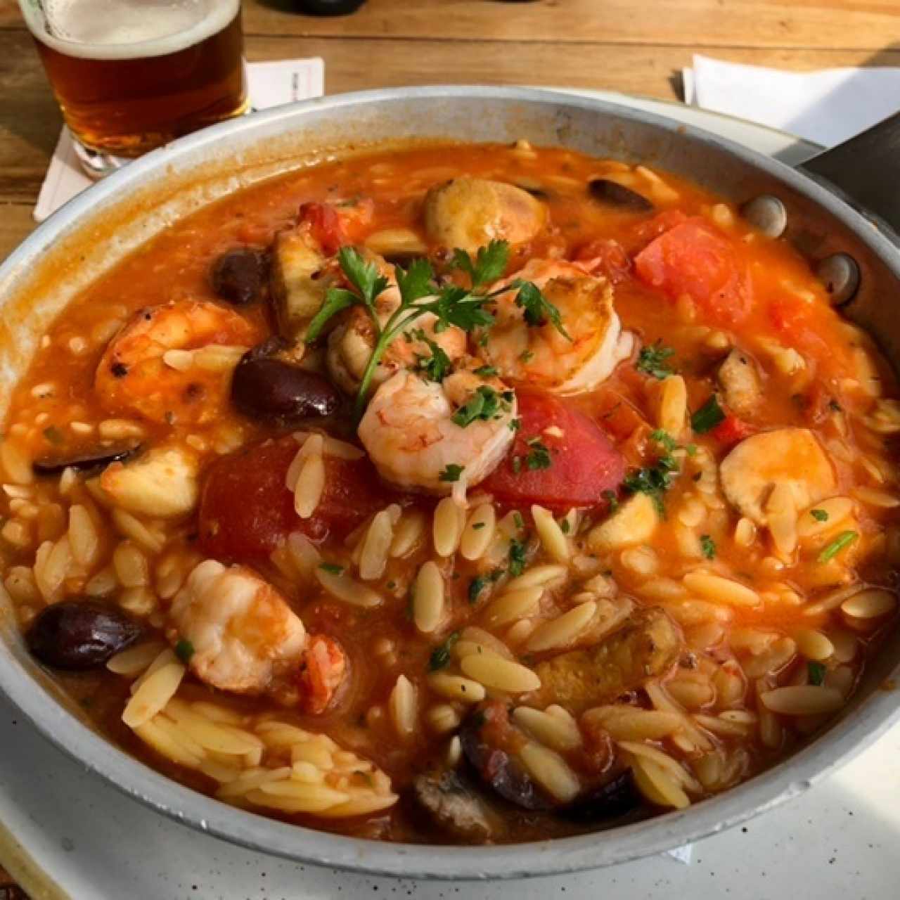 Orzo Caldoso de Langostinos