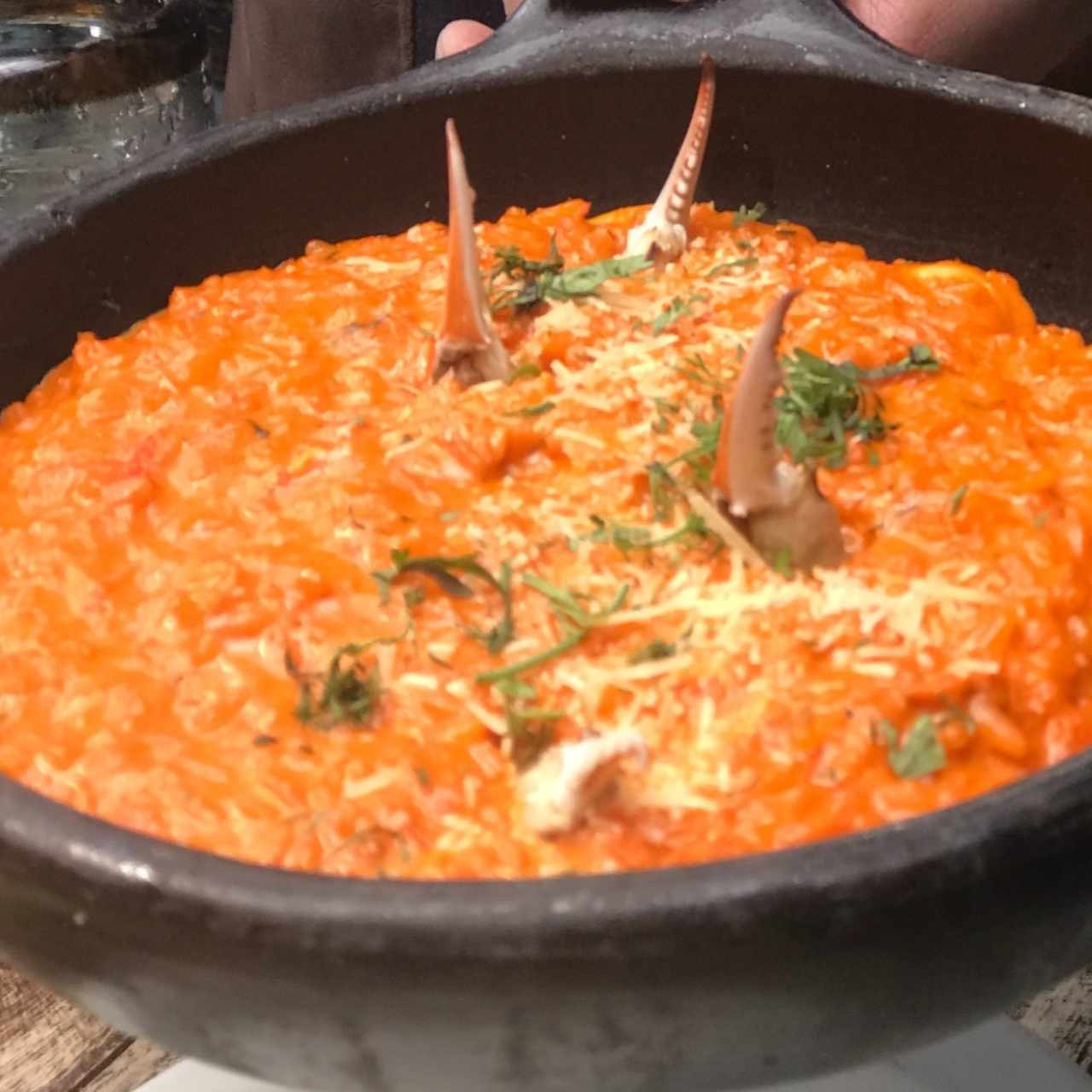 Arroz con muelas de cangrejo 