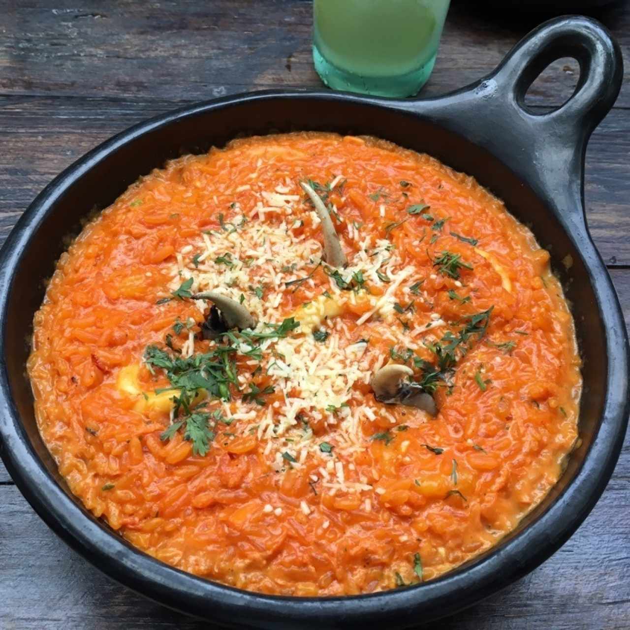 Arroz de camarones y cangrejo