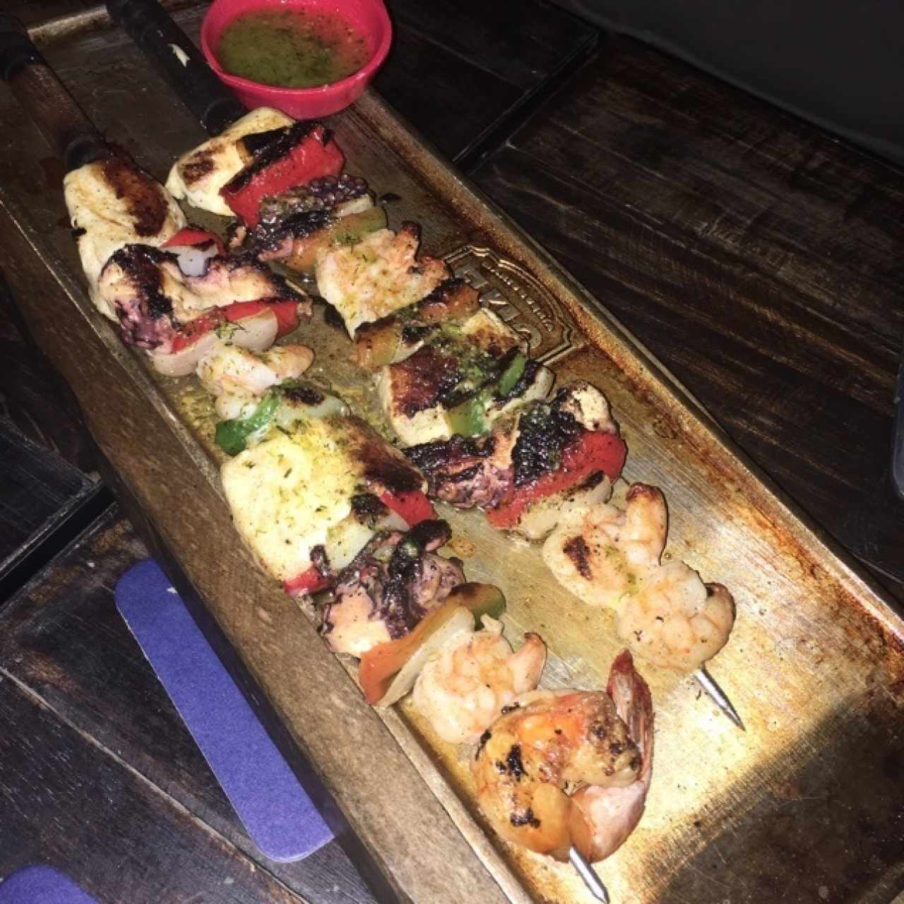 bruchetta de mariscos