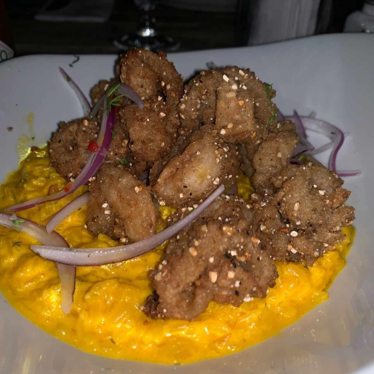 Arroz cremoso de aji amarillo
