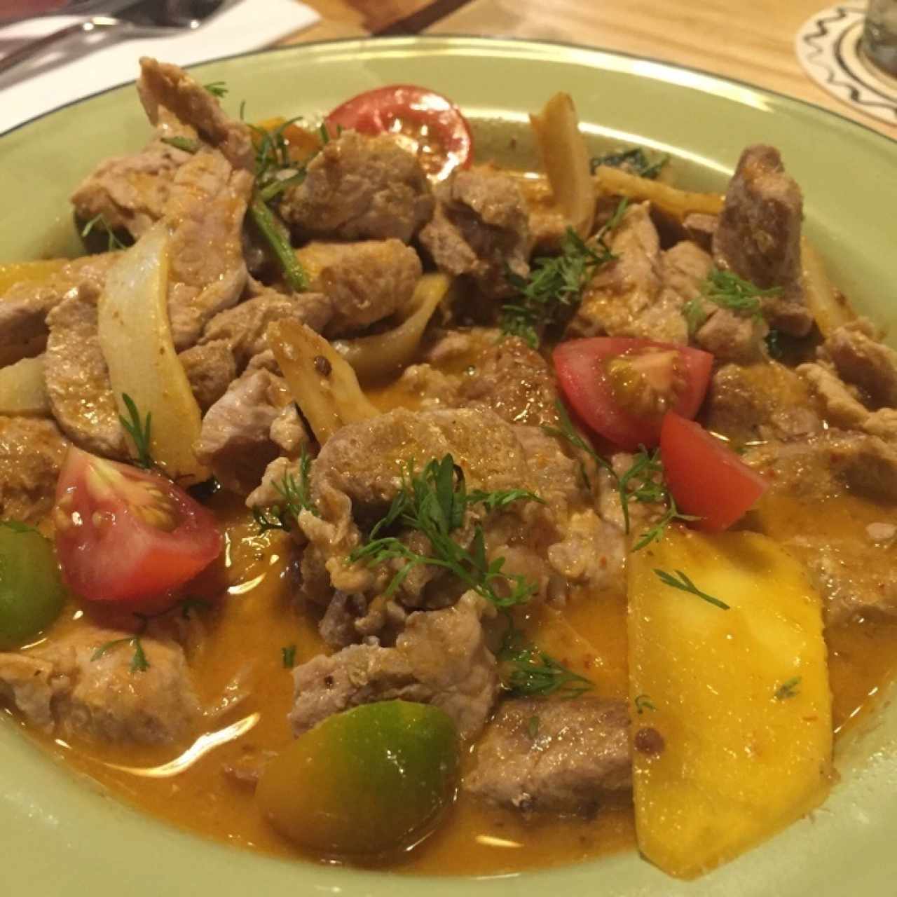 Curry de cerdo