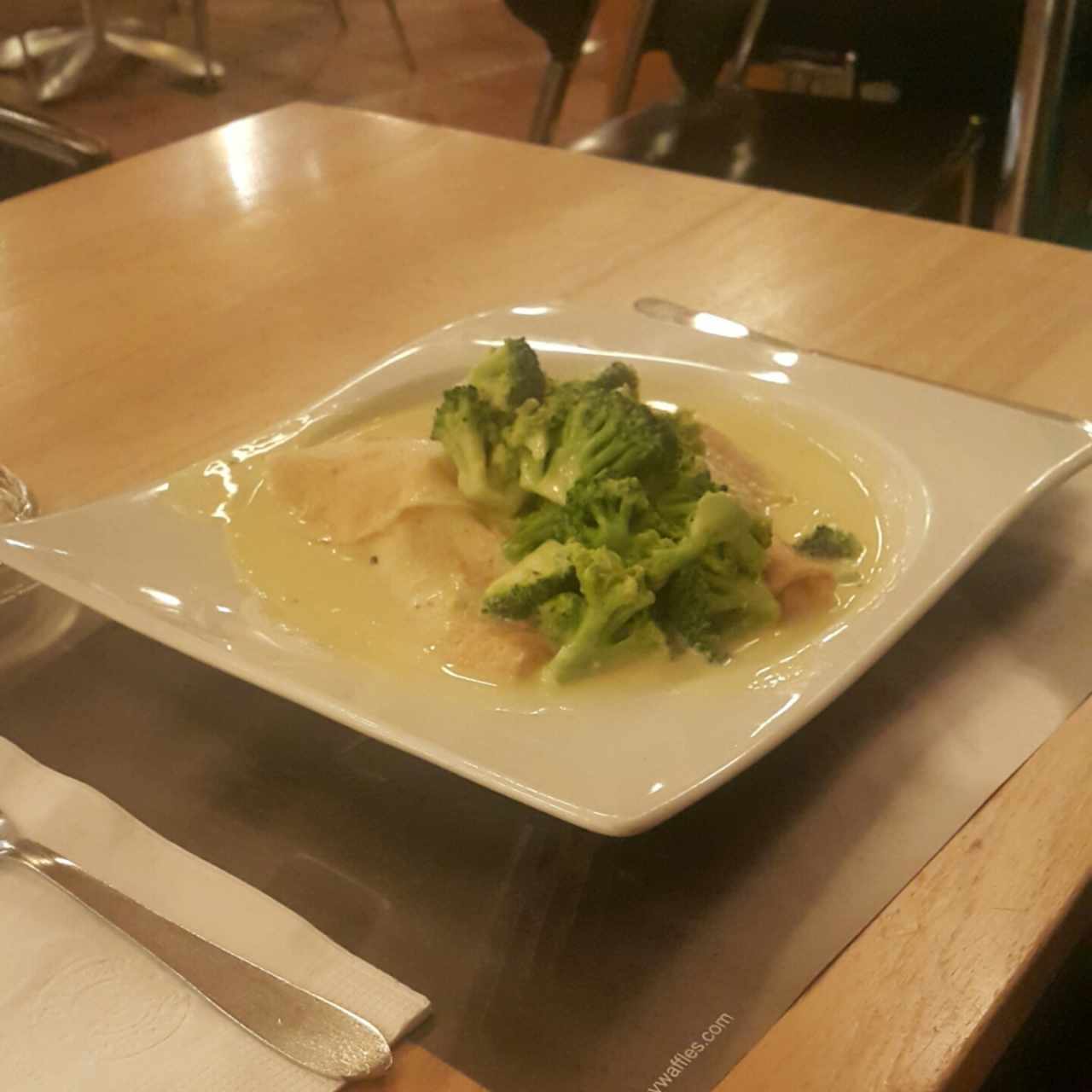 crepe de brócoli queso